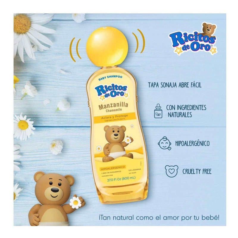 Shampoo Ricitos De Oro Manzanilla Hipoalergénico 800ml
