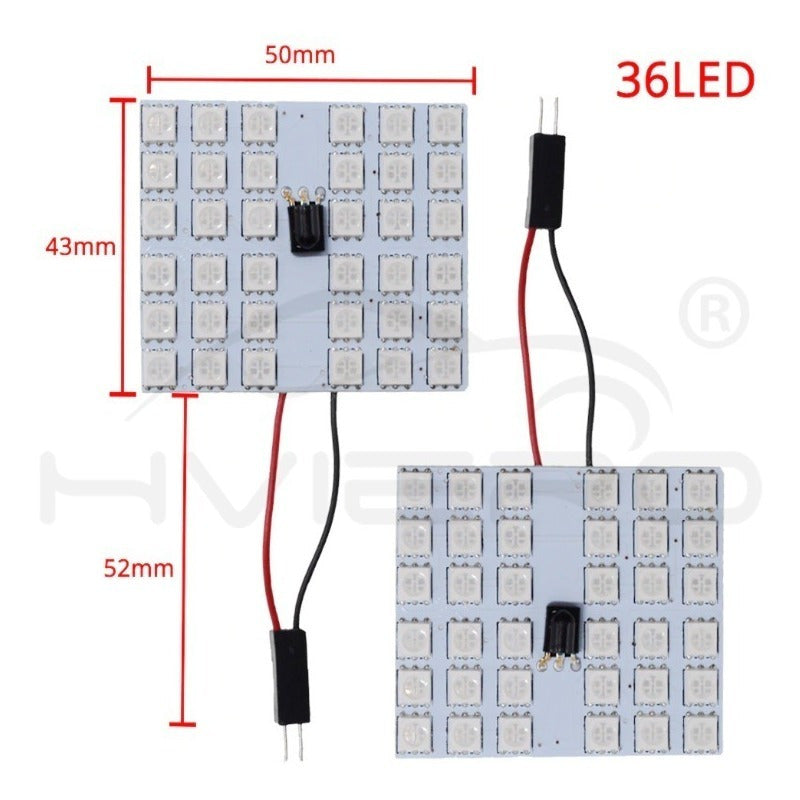 Foco Luz Led Interior Rgb Domo T10 Festoon Jetta Audi Vw