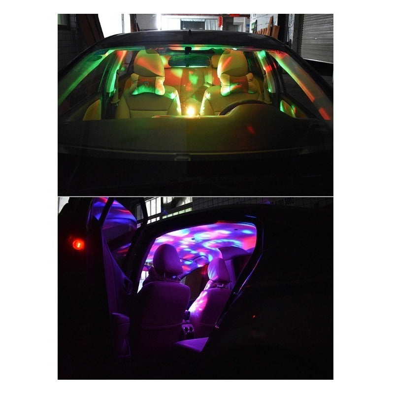Luz Led Mini Dj Auto Esfera Disco 5v Usb Jetta Moto Vw Color - Eurotruck Mexico