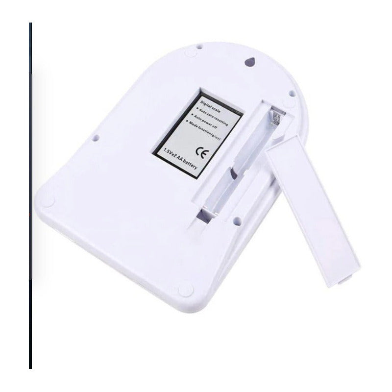 Bascula 10kg Cocina Pesar 1 Pieza 10 G Blanco