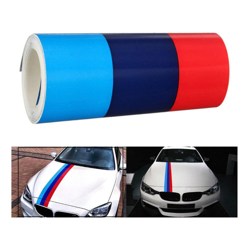 Sticker Calcomania Vinil Bandera Bmw 1 2 Serie I3 I8 15cmx1m