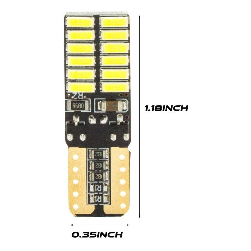 2 Focos Pellizco T10 Cuarto Vw Jetta Super Brillante Canbus Audi Bmw Otros Autos - Eurotruck Mexico