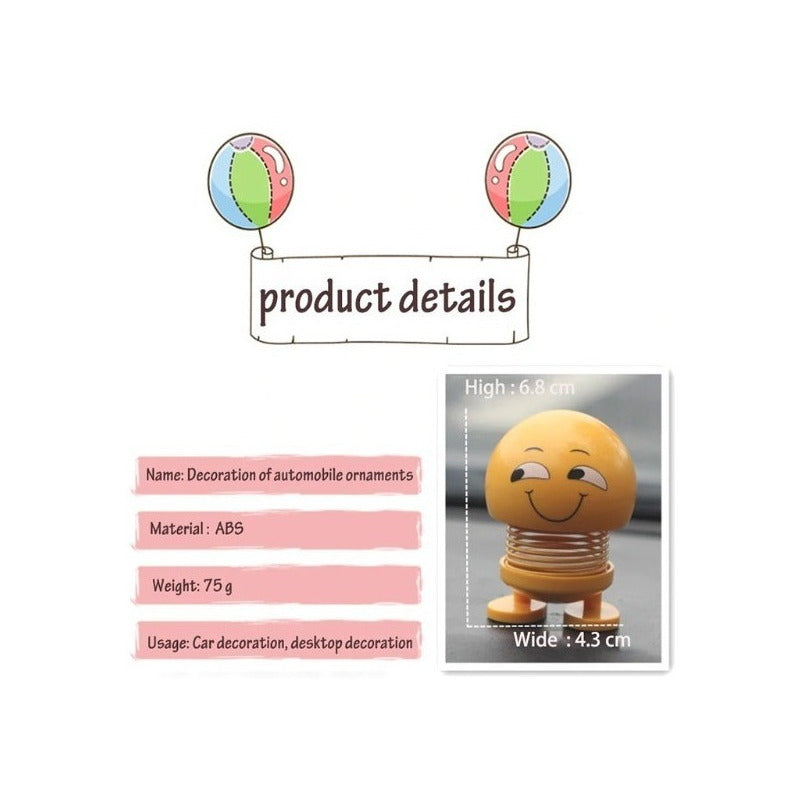 1 Emoji Adorno Cabezon Se Mueve Sacude Cabeza Auto Jetta Vw