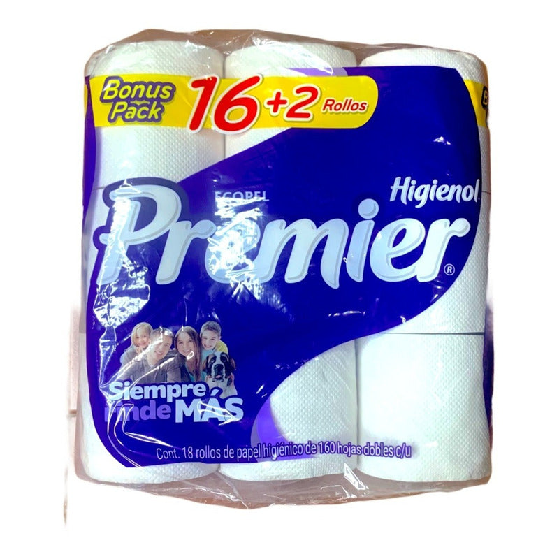 Papel Higienico Premier Ecopel 18 Rollos Siempre Rinde Mas