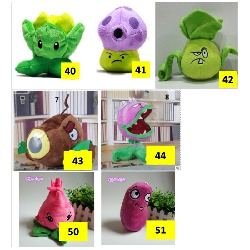 Peluche Plantas Vs Zombies 10 Piezas Envio Gratis