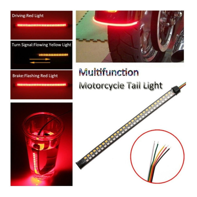 Tira Moto Led Secuencial Stop Direccionales Flexible 30cm - Eurotruck Mexico
