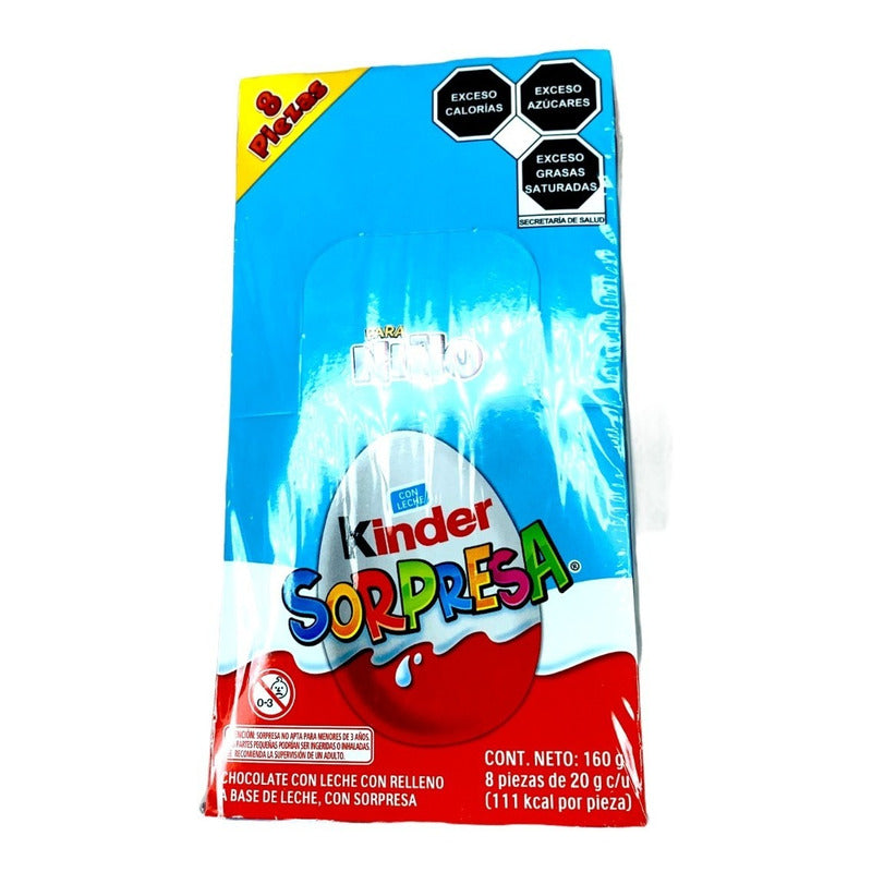 Kinder Sorpresa Niño Paquete Con 8 Huevitos Sorpresa