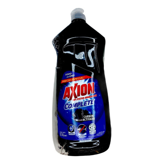 Jabón Lavatrastes Complete Axion Carbon Activado Todo En Uno
