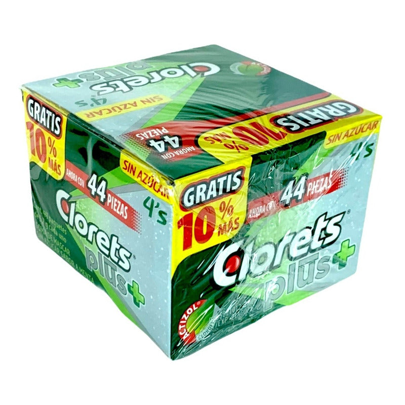 Chicles Clorets 4's Plus 40pzs Sin Azucar - Eurotruck Mexico