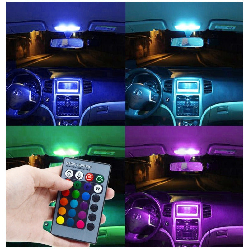 Foco Luz Led Interior Rgb Domo T10 Festoon Jetta Audi Vw