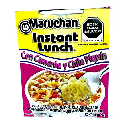 Sopa Instantanea Maruchan Con Camaron Y Chile Piquin 64 Gr