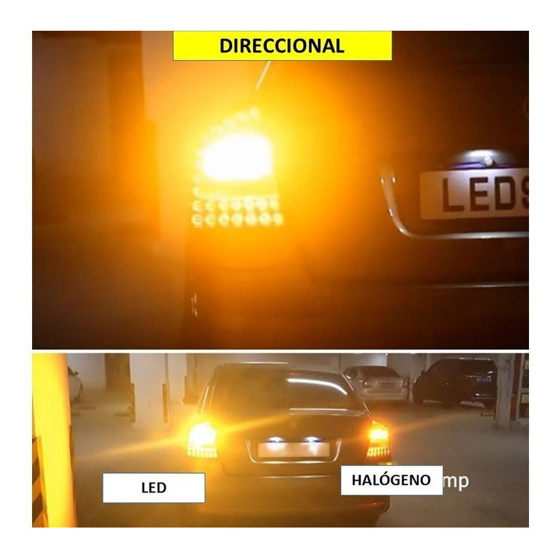 4 Pares Focos Led 1156 1157 Reversa Stop Direccional Cuartos