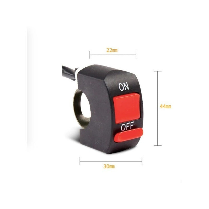 20 Switch Pagador Interruptor De Auxiliar Faro Moto Bici