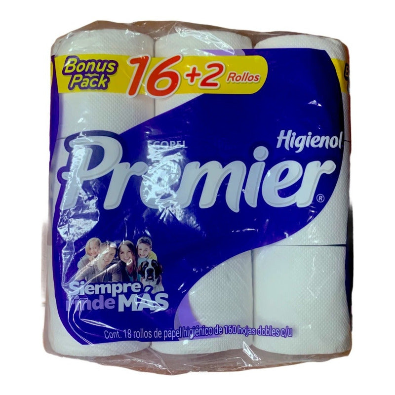 Papel Higienico Premier Ecopel 18 Rollos Siempre Rinde Mas