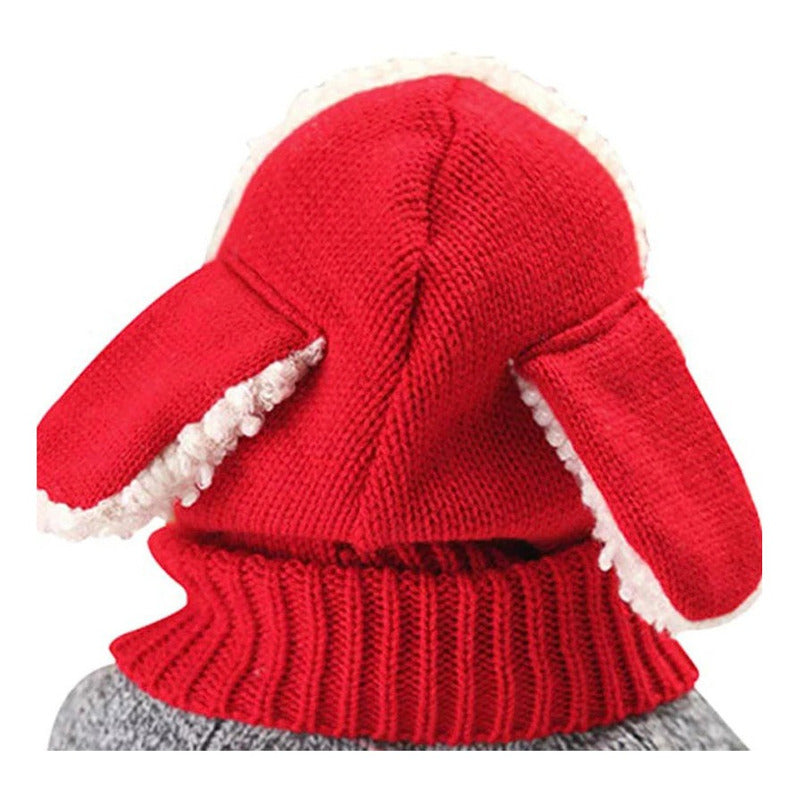 Gorro Para Bebe Bufanda Niña Niño Termico Con Orejas Conejo