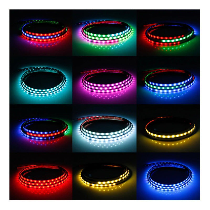 Tira Led Multifucion Rgb Tractocamion Bus Camion 24v 2.4m