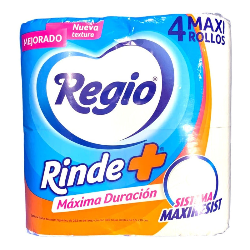 Papel Higiénico Regio Rinde Mas 4 Rollos