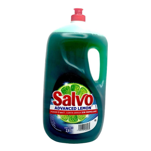 Detergente Liquido Salvo Advanced Limón Cortagrasa 2.6 L