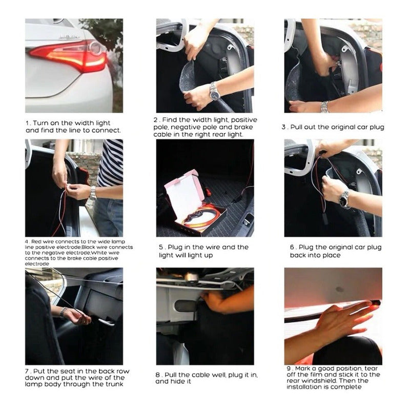 1 Tira Led Medallon Stop Direccional Auto Jetta Universal Vw - Eurotruck Mexico