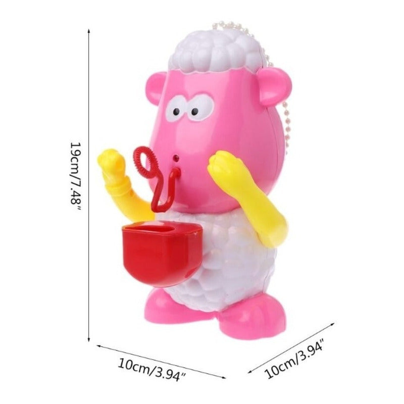 Juguete Borrego Hace Burbujas Sonido Luz Led Bebe Niño Niña