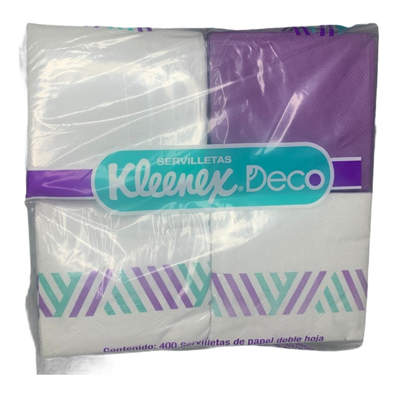 Servilletas 400pz Kleenex Deco Servilleta D Papel Doble Hoja