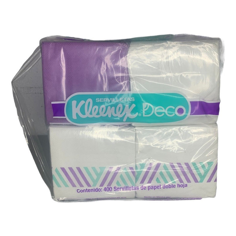 Servilletas 400pz Kleenex Deco Servilleta D Papel Doble Hoja