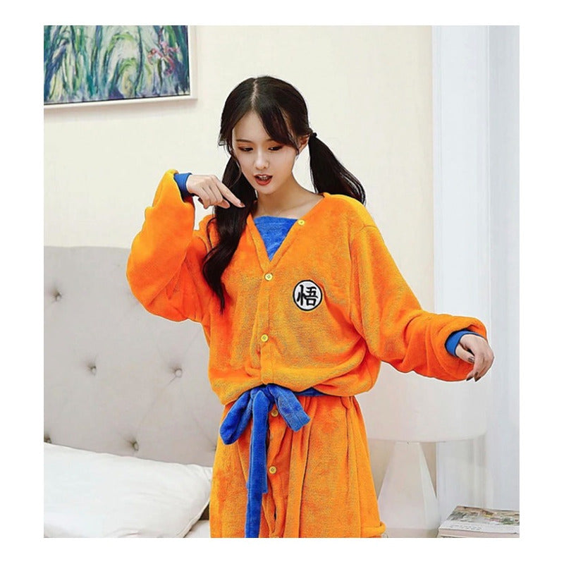 Pijama Dragon Ball Adulto Mujer Mameluco Disfraz Kawaii