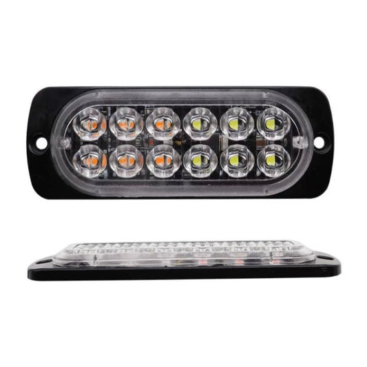 1 Lateral Faro 12 Led Barra Estrobo Patrulla 16 Funciones - Eurotruck Mexico