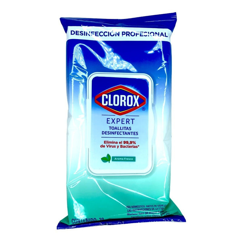 Clorox Toallitas Desinfectantes Expert Con 30 Toallas Aroma