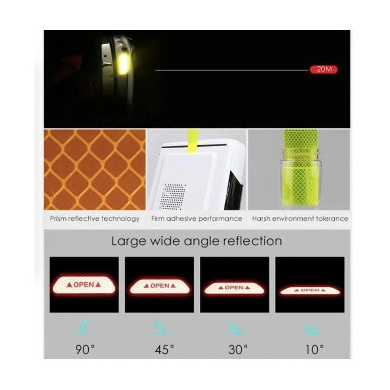 Sticker Reflejante Seguridad Puertas Vw Jetta Camioneta Audi - Eurotruck Mexico