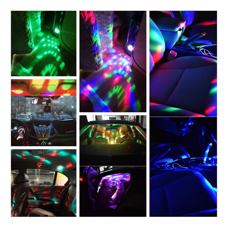 Luz Led Mini Dj Auto Esfera Disco 5v Usb Jetta Moto Vw Color - Eurotruck Mexico