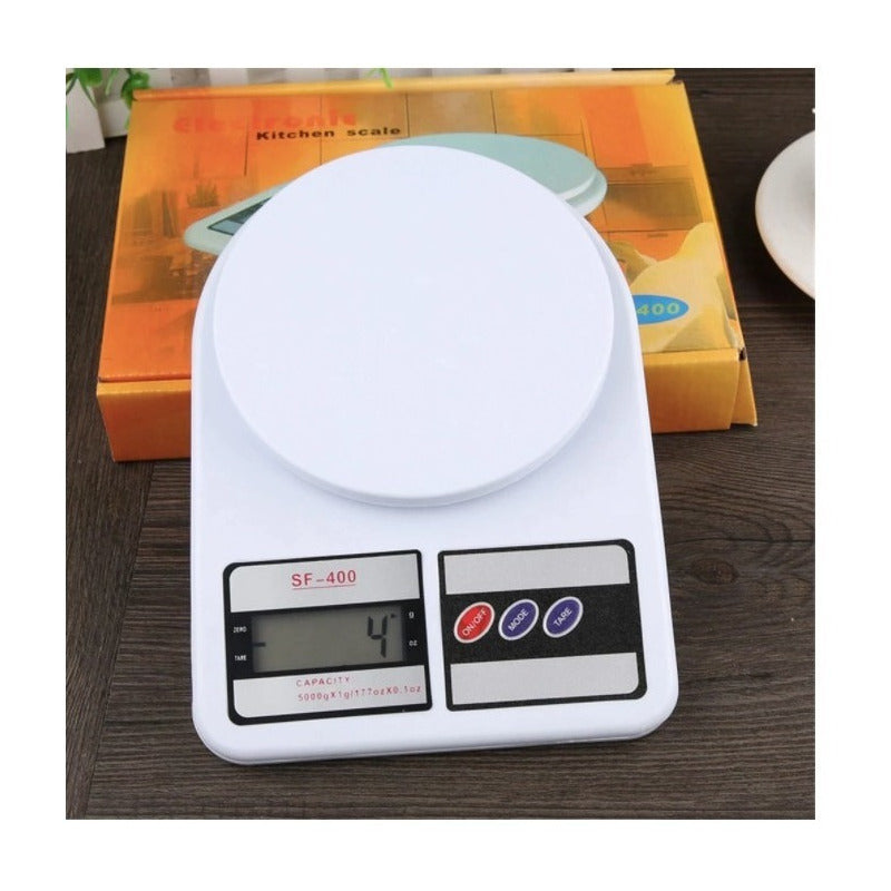 Bascula 10kg Cocina Pesar 1 Pieza 10 G Blanco