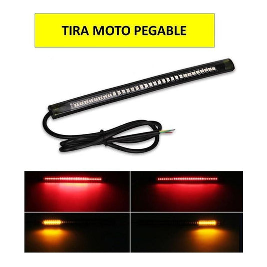Tira Motocicleta Stop Direccionales 48 Leds Flexible 12 Pz