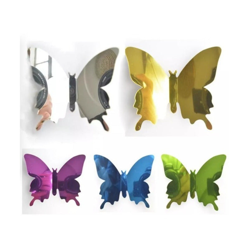 30 Paquetes Mariposas Decoración Pared Figura Fluorescente