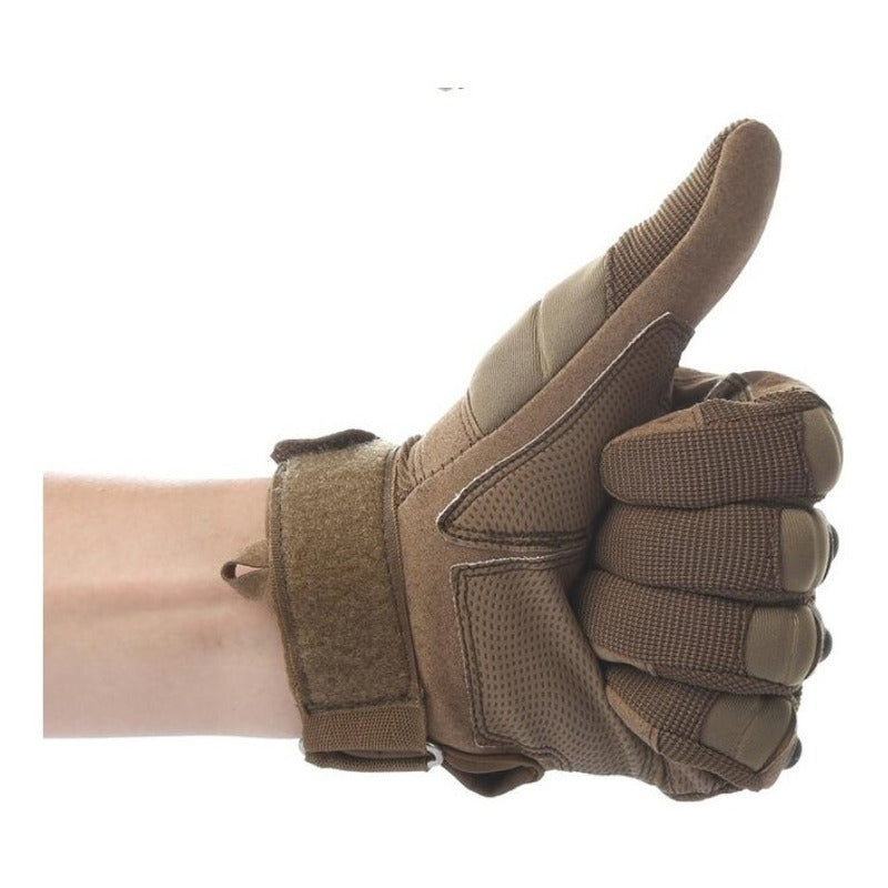 Guantes Tacticos Militar Moto Nudillos Duros Dedo Completo