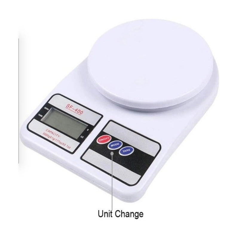 Bascula 10kg Cocina Pesar 1 Pieza 10 G Blanco