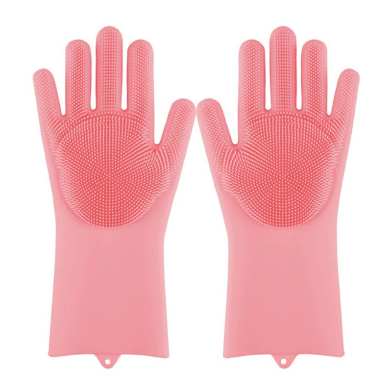 Guantes Para Lavar Trastes Cocina Silicona Limpieza 1 Par