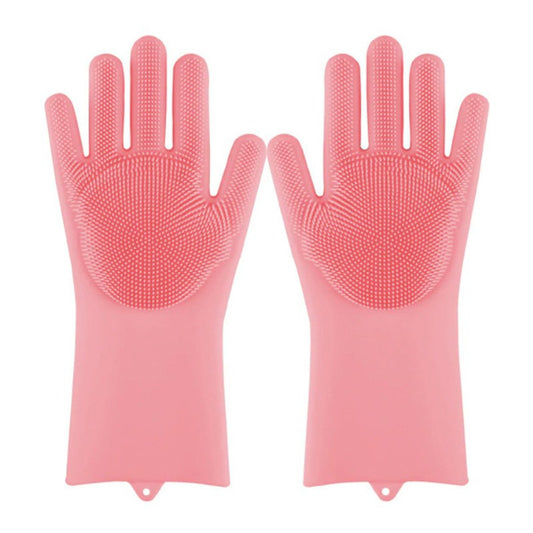 Guantes Para Lavar Trastes Cocina Silicona Limpieza 1 Par