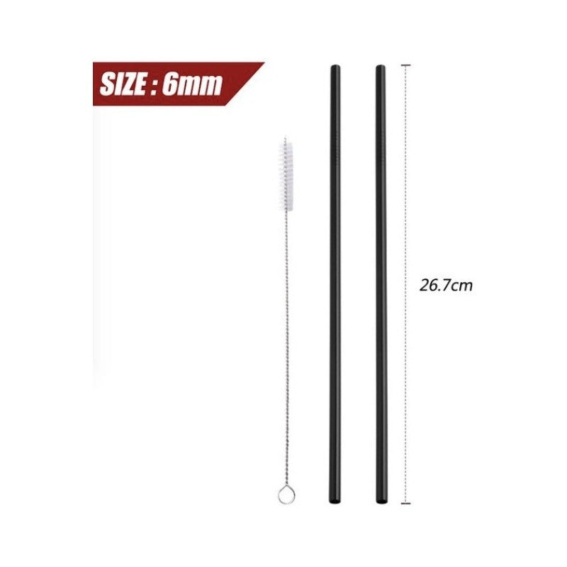 30 Popotes Colores 30 Cepillos 15 Bolsa Terciopelo Acero Inoxidable 21 O 26 Cm - Eurotruck Mexico