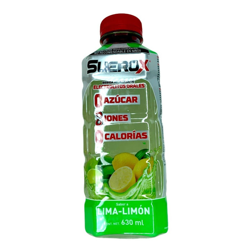 Suerox Adulto Electrolitos 8iones Sabor Lima-limon 630ml