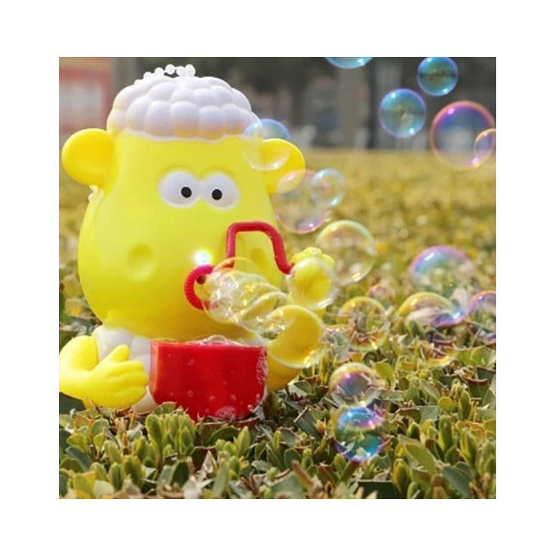 Juguete Borrego Hace Burbujas Sonido Luz Led Bebe Niño Niña